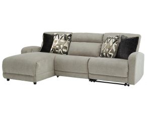 Colleyville 3-Piece Power Reclining Sectional with Left-Arm Facing Power Chaise in Stone