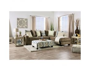 Kempston Sectional Living Room Set in Brown