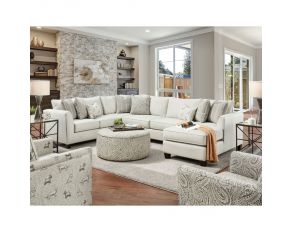 Pocklington Sectional Living Room Set in Ivory