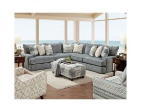 Eastleigh Sectional Living Room Set in Blue