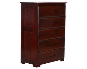 5-Drawer Chest in Merlot