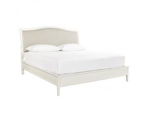 Charlotte California King Upholstered Bed in White