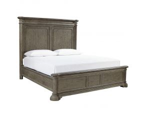 Hamilton Cal King Panel Bed in Medium Brown Finish