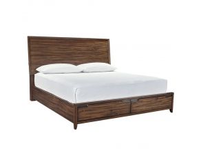 Peyton California King Panel Storage Bed in Cello