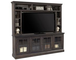 Aspen Home Churchill 84" Console and Hutch in Ghost Black