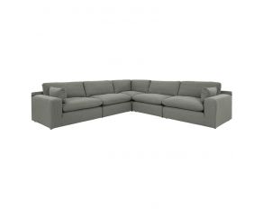 Elyza 5-Piece Sectional in Smoke