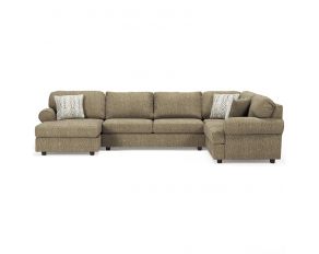 Hoylake 3 Piece Sectional in Chocolate Brown