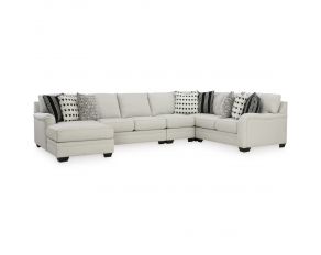 Huntsworth 5-Piece Sectional with Left Arm Facing Chaise in Dove Gray