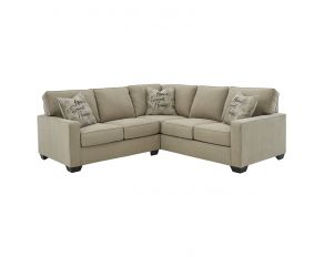 Lucina 2-Piece Sectional Right Arm Facing Sofa in Quartz