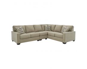 Lucina 3-Piece Sectional Right Arm Facing Sofa in Quartz