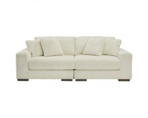 Lindyn 2-Piece Sectional Loveseat in Ivory