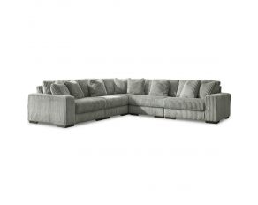 Lindyn 5-Piece Sectional in Fog