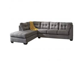 Maier 2-Piece Sleeper Sectional with LAF Chaise in Charcoal