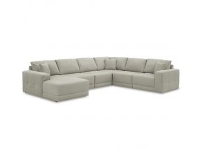 Next-Gen Gaucho 6-Piece Sectional with Left Arm Facing Corner Chaise in Gray