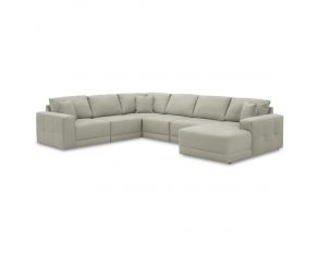 Next-Gen Gaucho 6-Piece Sectional with Right Arm Facing Corner Chaise in Gray