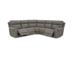 Starbot 5-Piece Power Reclining Sectional in Fossil