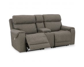 Starbot 3-Piece Power Reclining Loveseat with Console in Fossil