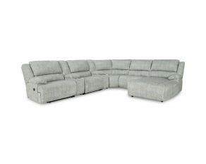 McClelland 7-Piece Reclining Sectional with Right Arm Chaise in Gray