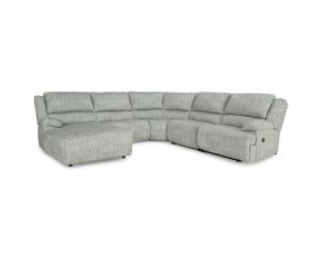 McClelland 5-Piece Reclining Sectional with Left Arm Facing Chaise in Gray