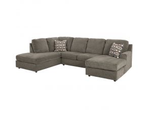 O-Phannon 2-Piece Sectional with Left Arm Facing Chaise in Putty