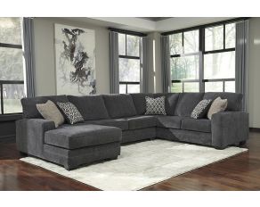 Tracling 3 Piece Sectional with Left Arm Facing Corner Chaise in Slate