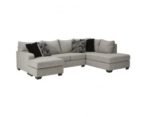 Megginson 2-Piece Sectional with RAF Corner Chaise in Storm