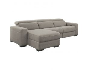 Mabton 3-Piece Power Reclining Sectional in Gray