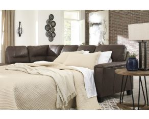 Navi 2-Piece Sleeper Sectional with LAF Chaise in Chestnut