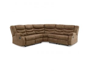 Partymate 2 Piece Reclining Loveseat Sectional in Brindle