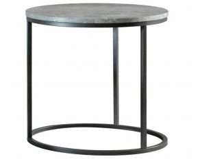 Lainey End Table in Grey Faux Marble