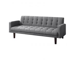 Sommer Tufted Sofa Bed in Grey