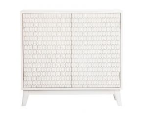 Rectangular 2-Door Accent Cabinet in White