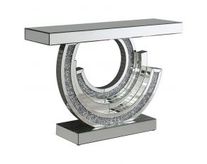 Multi-Dimensional Console Table in Silver