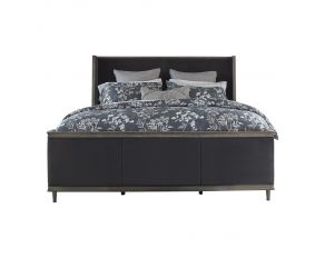 Alderwood King Upholstered Panel Bed in French Grey