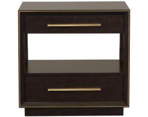 Durango 2 Drawer Nightstand in Smoked Peppercorn