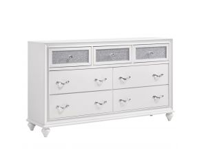 Barzini 7 Drawer Dresser in White