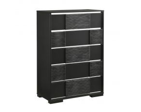 Blacktoft 5 Drawer Chest in Black