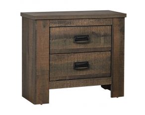 Frederick 2 Drawer Nightstand in Weathered Oak