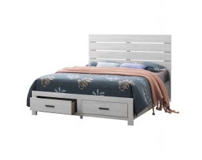 Brantford Queen Storage Bed in Coastal White