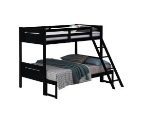 Littleton Twin Over Full Bunk Bed in Black