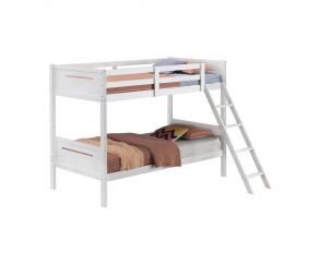 Littleton Twin Over Twin Bunk Bed in White