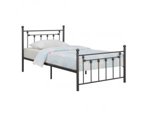 Canon Twin Metal Panel Bed in Gunmetal