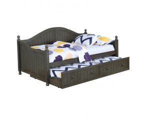 Julie Twin Daybed With Trundle in Warm Grey