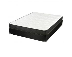 Santa Barbara 6 Inch Twin Mattress in White and Charcoal