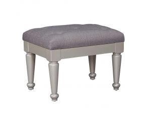 Ashley Furniture Coralayne Upholstered Stool in Silver