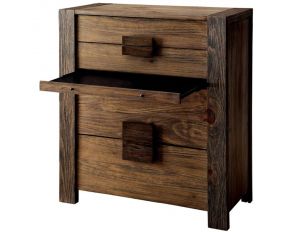 Furniture of America Janeiro Chest in Rustic Natural Tone Finish