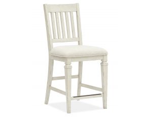 Newport Counter Dining Chair With Upholstered Seat In Alabaster