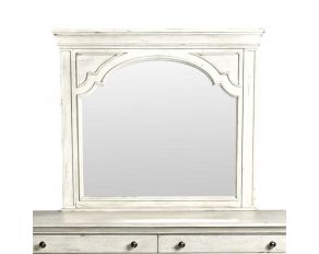 Highland Park Mirror in Cathedral White