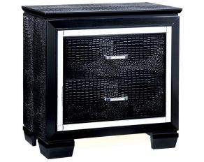 Furniture of America Bellanova Night Stand in Black