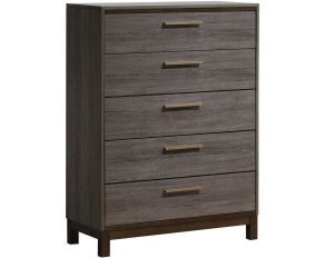 Furniture of America Manvel Chest in Two-Tone Antique Gray Finish